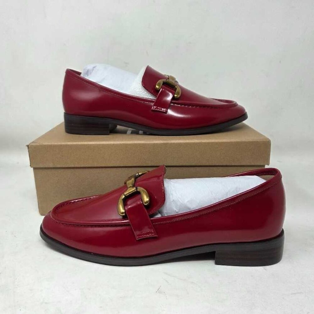 Women's EU 39 (US 8.5-9) Bibi Lou Anthropologie Zagreb Red  loafers